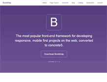 Tablet Screenshot of bootstraptheme.com